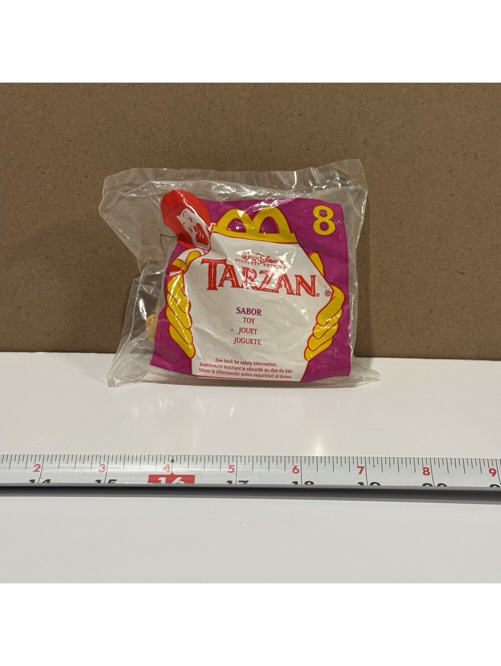 1999 McDonald's Happy Meal Toy Disney Tarzan Sabor Figure #8 NIP